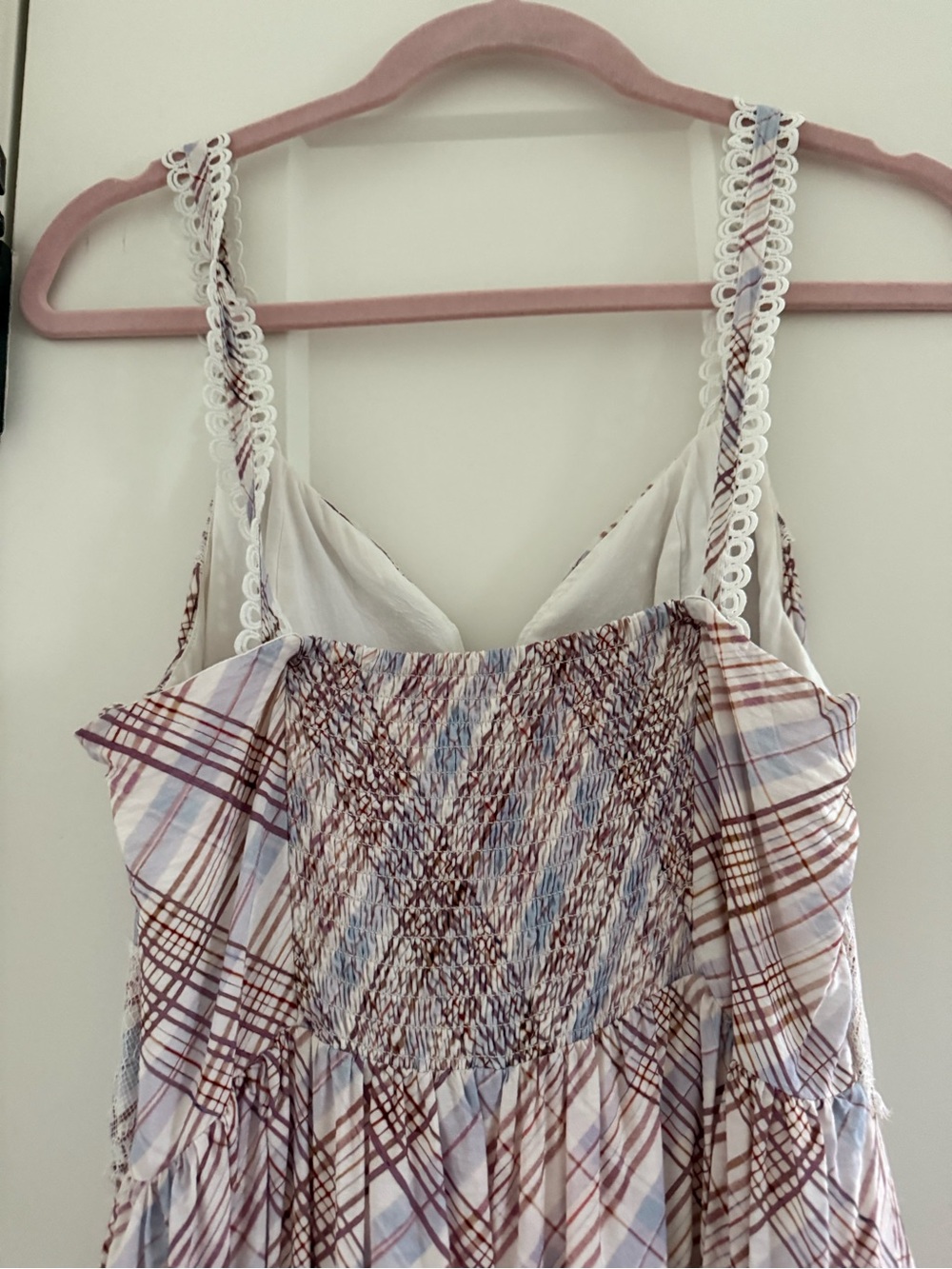 Anthropologie the Bobbi Plaid Ruffled Asymmetric Dress - Picture 8 of 9